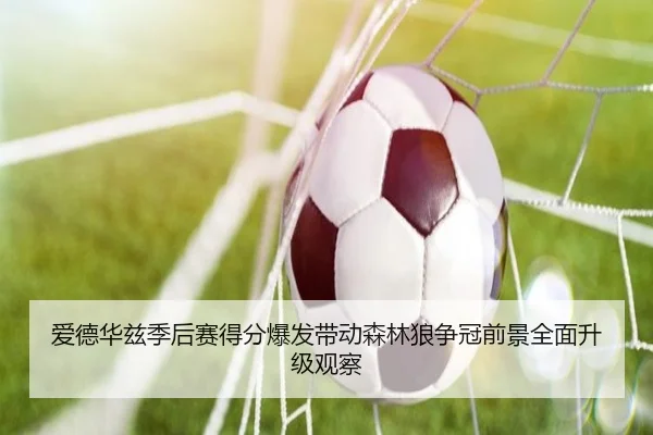 爱德华兹季后赛得分爆发带动森林狼争冠前景全面升级观察